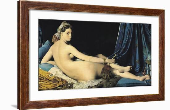 The Grand Odalisque, 1814-Jean Auguste Dominique Ingres-Framed Art Print