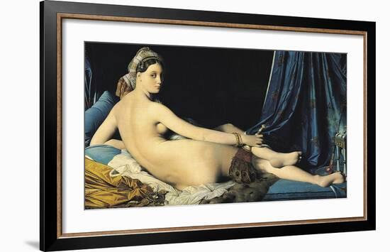 The Grand Odalisque, 1814-Jean Auguste Dominique Ingres-Framed Art Print