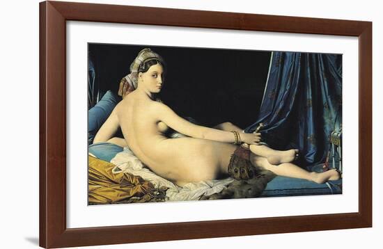 The Grand Odalisque, 1814-Jean Auguste Dominique Ingres-Framed Art Print