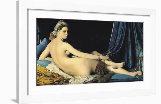 The Grand Odalisque, 1814-Jean Auguste Dominique Ingres-Framed Art Print
