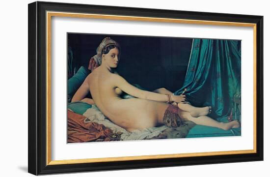 The Grand Odalisque, c.1814-Jean-Auguste-Dominique Ingres-Framed Art Print