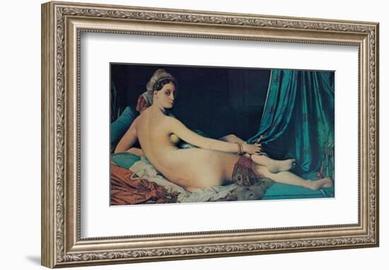 The Grand Odalisque, c.1814-Jean-Auguste-Dominique Ingres-Framed Art Print