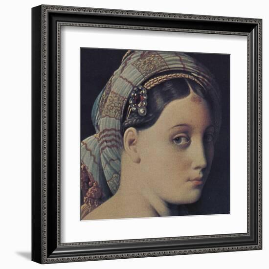 The Grand Odalisque (detail)-Jean-Auguste-Dominique Ingres-Framed Art Print