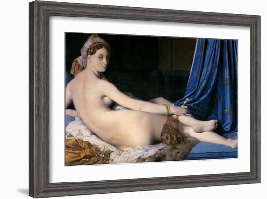 The Grand Odalisque-Jean-Auguste-Dominique Ingres-Framed Giclee Print