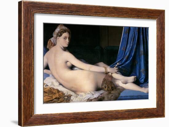 The Grand Odalisque-Jean-Auguste-Dominique Ingres-Framed Giclee Print