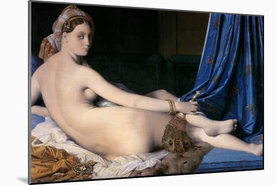 The Grand Odalisque-Jean-Auguste-Dominique Ingres-Mounted Giclee Print