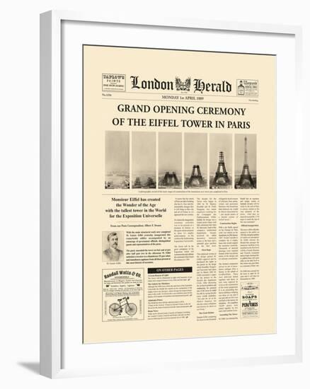 The Grand Opening Ceremony of the Eiffel Tower-The Vintage Collection-Framed Giclee Print