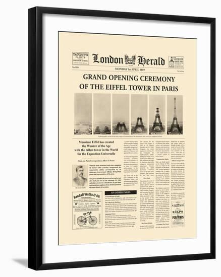 The Grand Opening Ceremony of the Eiffel Tower-The Vintage Collection-Framed Giclee Print