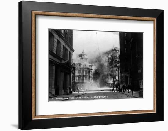 The Grand Palace on Fire-null-Framed Photographic Print