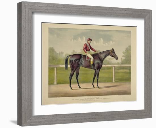 The Grand Racer Kingston-Currier & Ives-Framed Giclee Print