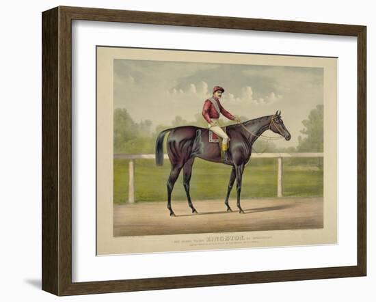 The Grand Racer Kingston-Currier & Ives-Framed Giclee Print