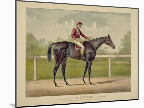 The Grand Racer Kingston-Currier & Ives-Mounted Giclee Print