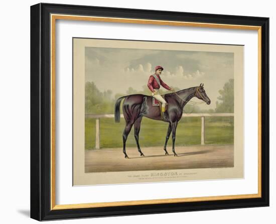 The Grand Racer Kingston-Currier & Ives-Framed Giclee Print