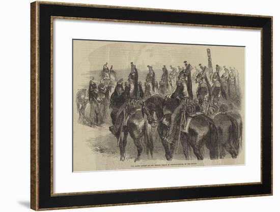 The Grand Review of the French Troops at Constantinople, by the Sultan-null-Framed Giclee Print