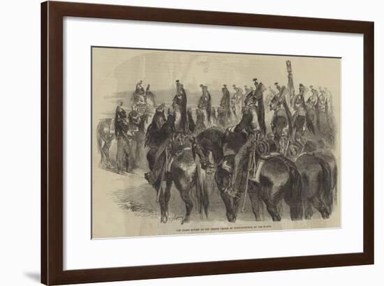 The Grand Review of the French Troops at Constantinople, by the Sultan-null-Framed Giclee Print