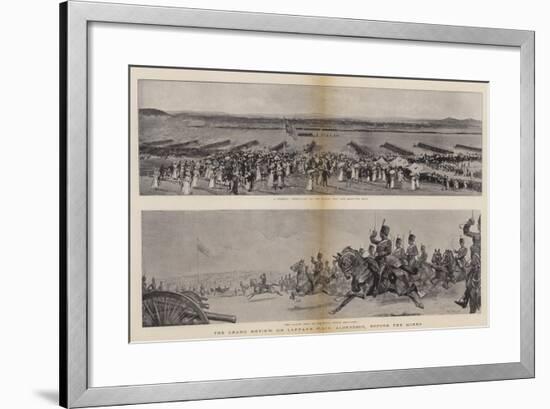 The Grand Review on Laffan's Plain, Aldershot, before the Queen-William T. Maud-Framed Giclee Print