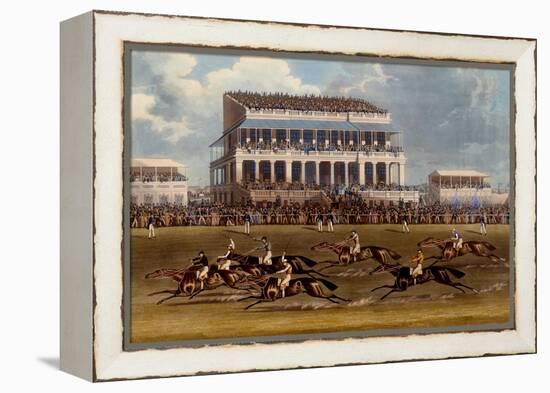 The Grand Stand at Epsom Races, Print Made by Charles Hunt, 1836-James Pollard-Framed Premier Image Canvas