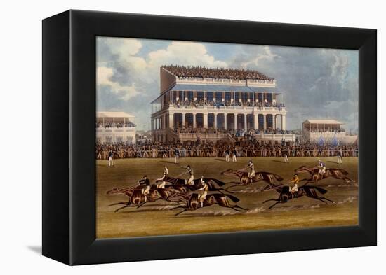 The Grand Stand at Epsom Races, Print Made by Charles Hunt, 1836-James Pollard-Framed Premier Image Canvas