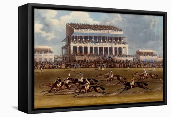 The Grand Stand at Epsom Races, Print Made by Charles Hunt, 1836-James Pollard-Framed Premier Image Canvas