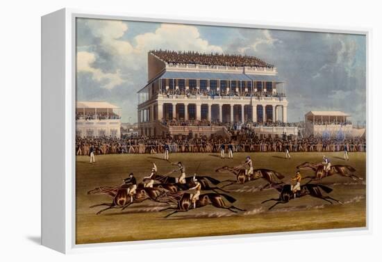 The Grand Stand at Epsom Races, Print Made by Charles Hunt, 1836-James Pollard-Framed Premier Image Canvas