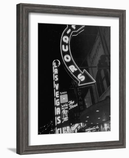 The Grand Strip of Las Vegas Lighting Up-Loomis Dean-Framed Photographic Print