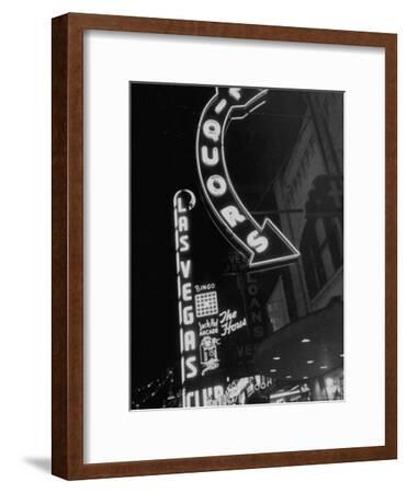 'The Grand Strip of Las Vegas Lighting Up' Photographic Print - Loomis ...