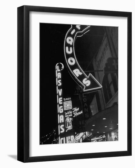 The Grand Strip of Las Vegas Lighting Up-Loomis Dean-Framed Photographic Print