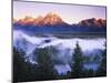 The Grand Tetons from the Snake River Overlook at Dawn, Grand Teton National Park, Wyoming, USA-Dennis Flaherty-Mounted Photographic Print