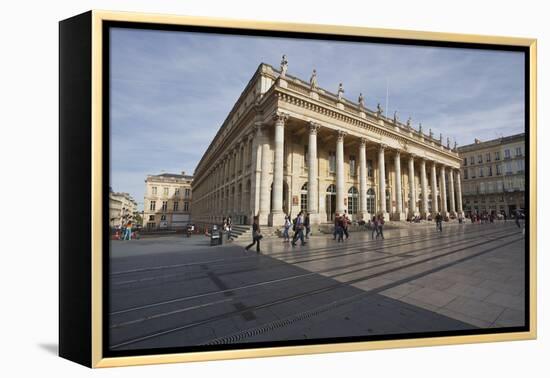 The Grand Theatre De Bordeaux, Bordeaux, Gironde, Aquitaine, France, Europe-Julian Elliott-Framed Premier Image Canvas