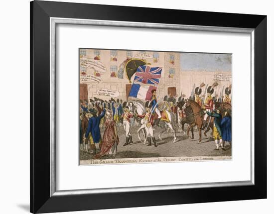 The Grand Triumphal Entry of the Chief Consul into London, 1803-null-Framed Giclee Print