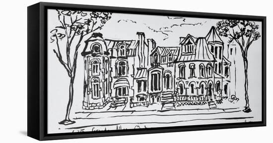 The Grande Allee, Quebec City, Quebec, Canada.-Richard Lawrence-Framed Premier Image Canvas