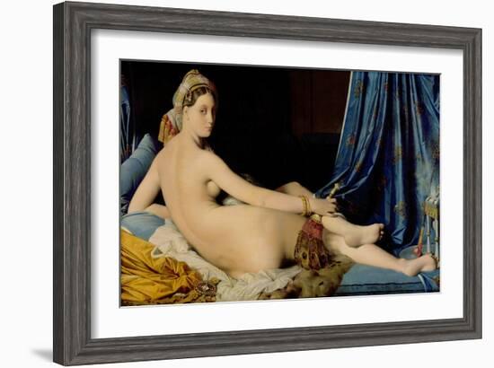 The Grande Odalisque, 1814-Jean-Auguste-Dominique Ingres-Framed Giclee Print