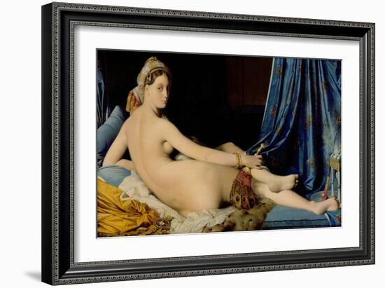 The Grande Odalisque, 1814-Jean-Auguste-Dominique Ingres-Framed Giclee Print