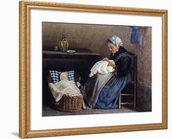 The Grandmother, 1865-Silvestro Lega-Framed Giclee Print