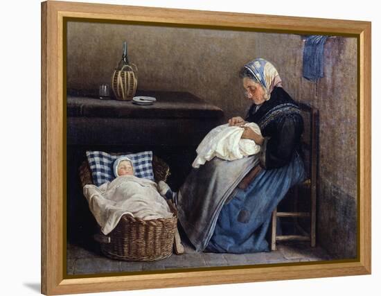 The Grandmother, 1865-Silvestro Lega-Framed Premier Image Canvas