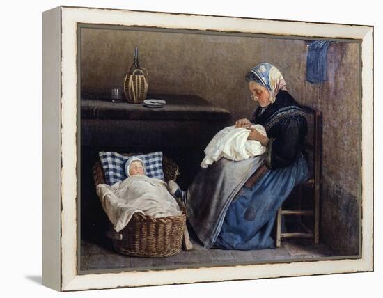 The Grandmother, 1865-Silvestro Lega-Framed Premier Image Canvas