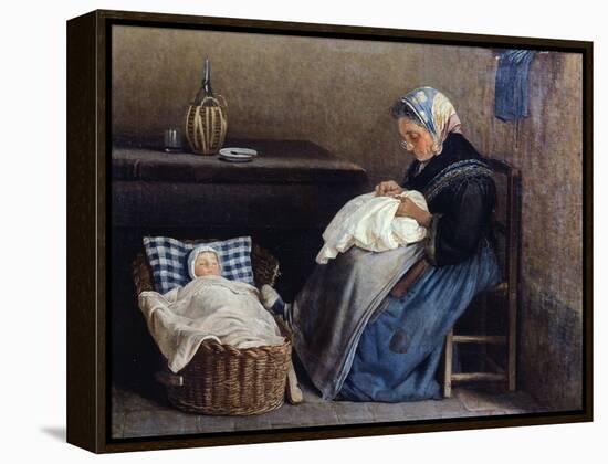 The Grandmother, 1865-Silvestro Lega-Framed Premier Image Canvas