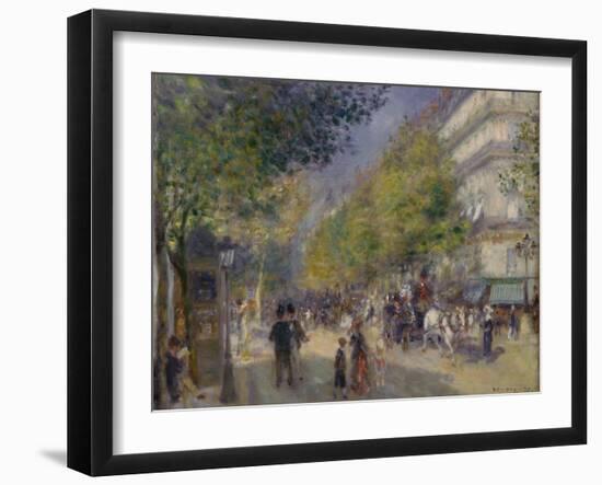 The Grands Boulevards, 1875-Pierre-Auguste Renoir-Framed Giclee Print