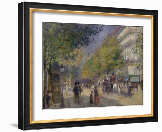 The Grands Boulevards, 1875-Pierre-Auguste Renoir-Framed Giclee Print