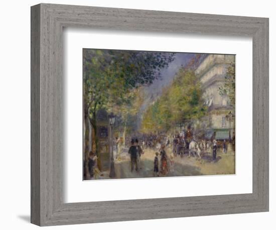 The Grands Boulevards, 1875-Pierre-Auguste Renoir-Framed Giclee Print