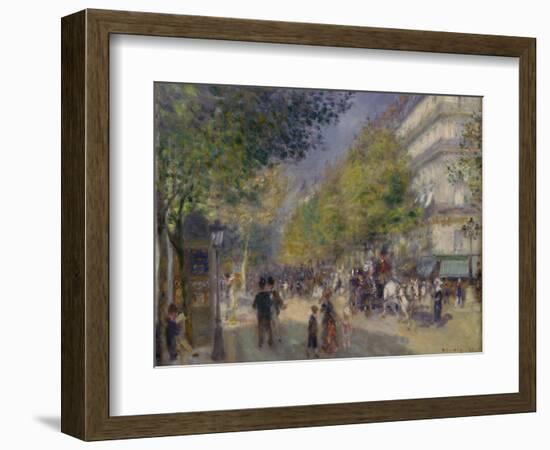 The Grands Boulevards, 1875-Pierre-Auguste Renoir-Framed Giclee Print