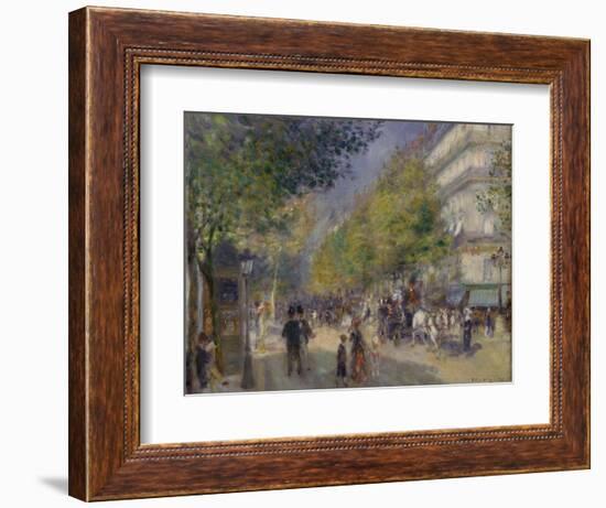 The Grands Boulevards, 1875-Pierre-Auguste Renoir-Framed Giclee Print