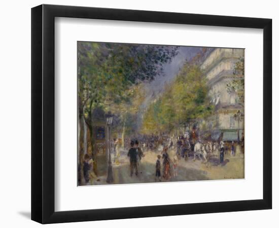 The Grands Boulevards, 1875-Pierre-Auguste Renoir-Framed Giclee Print