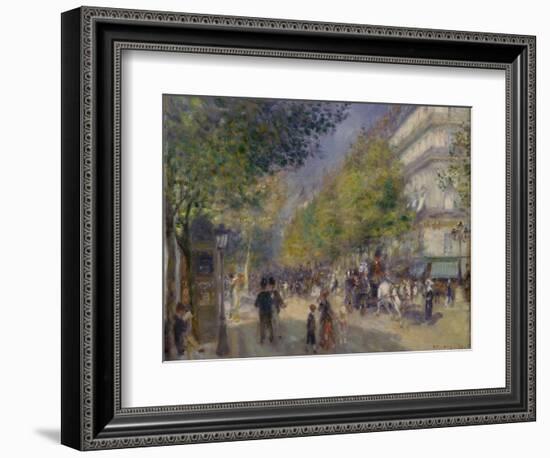 The Grands Boulevards, 1875-Pierre-Auguste Renoir-Framed Giclee Print