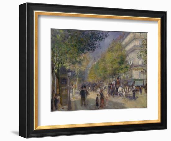 The Grands Boulevards, 1875-Pierre-Auguste Renoir-Framed Giclee Print