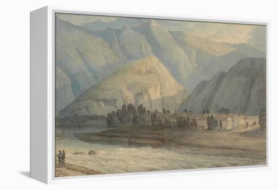 The Grange at the Head of the Keswick Lake, 1786 (W/C and Ink on Paper)-Francis Towne-Framed Premier Image Canvas