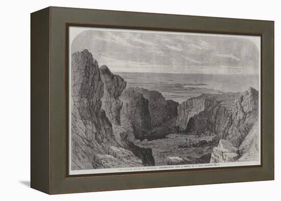 The Granite Quarry at Peterhead, Aberdeenshire-Samuel Read-Framed Premier Image Canvas