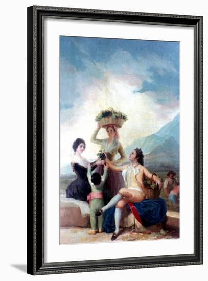 The Grape Harvest, 1786-1787-Francisco de Goya-Framed Giclee Print