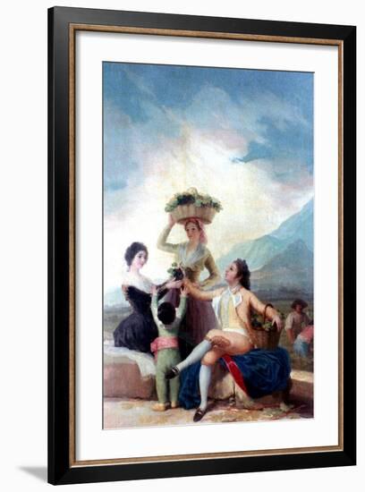 The Grape Harvest, 1786-1787-Francisco de Goya-Framed Giclee Print