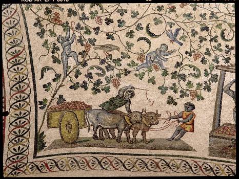 The Grape Harvest (Mosaic)' Giclee Print - Roman | Art.com